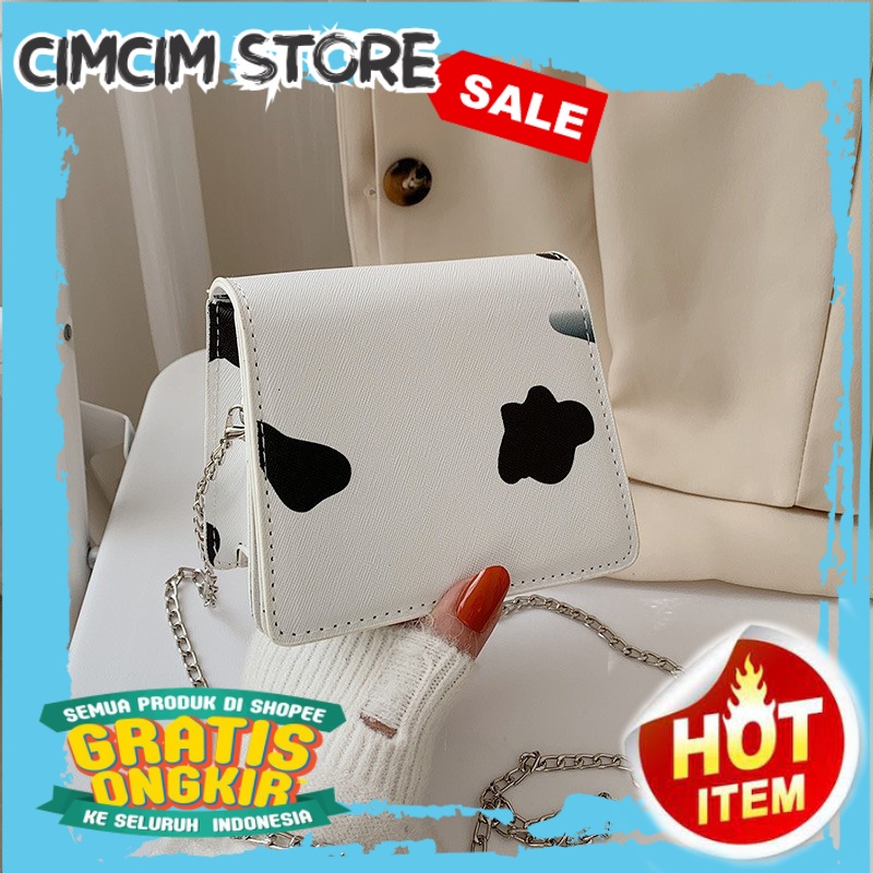 TAS TERBARU TERMURAH / Tas selempang  Wanita BIANKA / Tas Selempang Wanita Terbaru Motif Sapi
