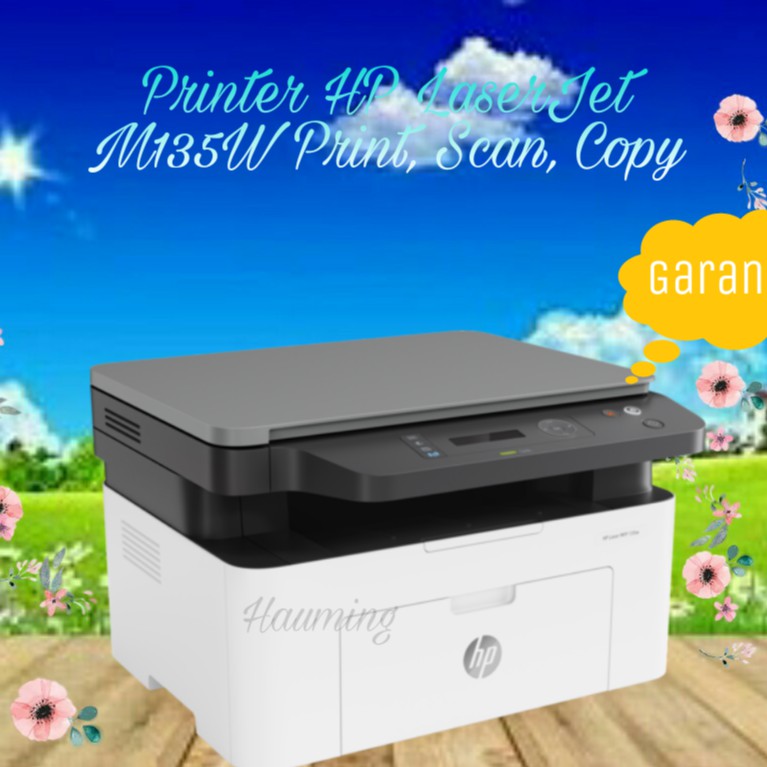 New Printer Monochrome HP Laserjet MFP M135w 135w 135 Print scan copy Wireless A4