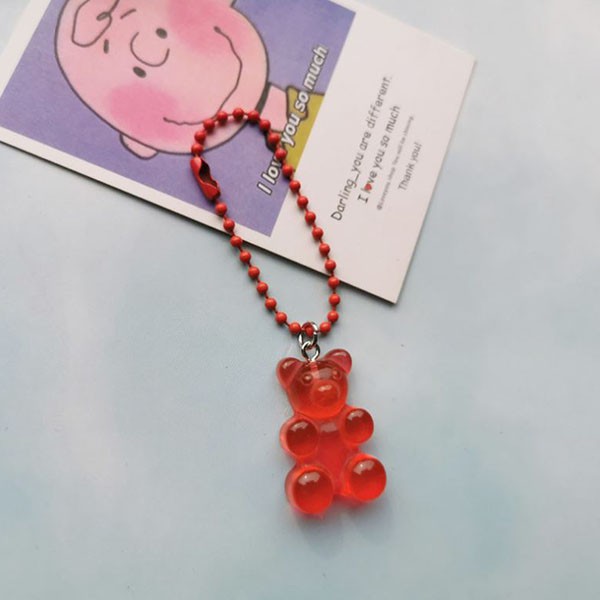 gantungan hiasan aksesoris sepatu beruang gummy bear shoe chain (4H4) agh010