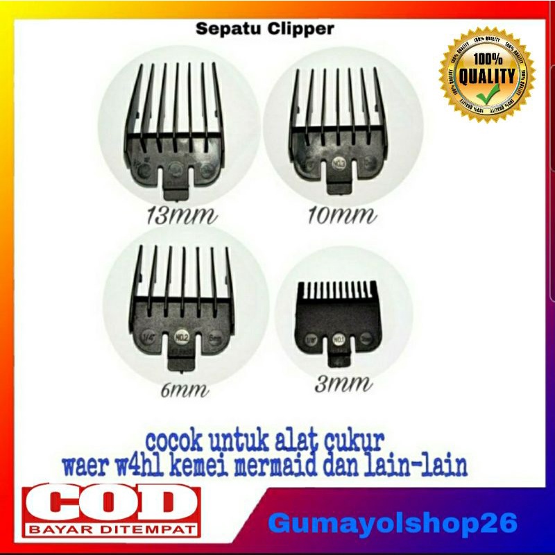 Sepatu Alat Cukur Hair Clipper Cukuran Rambut 4Set