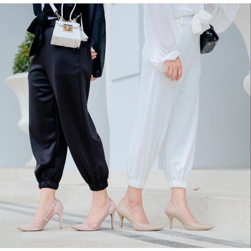 (MGA) CELANA JOGGER ALADIN CUBIT DAILY WANITA CELANA MOSCREPE PREMIUM