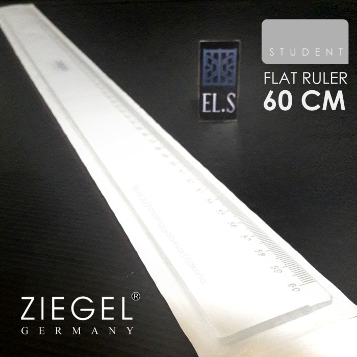 

Ziegel Flat Ruler 60 cm (Penggaris) Terlaris