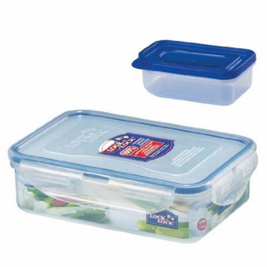 Range Couvercle 3 X & Lock Lock-Boîte De Conservation Rectangulaire HPL815D 1.1lt Plateau Fromage Frigo