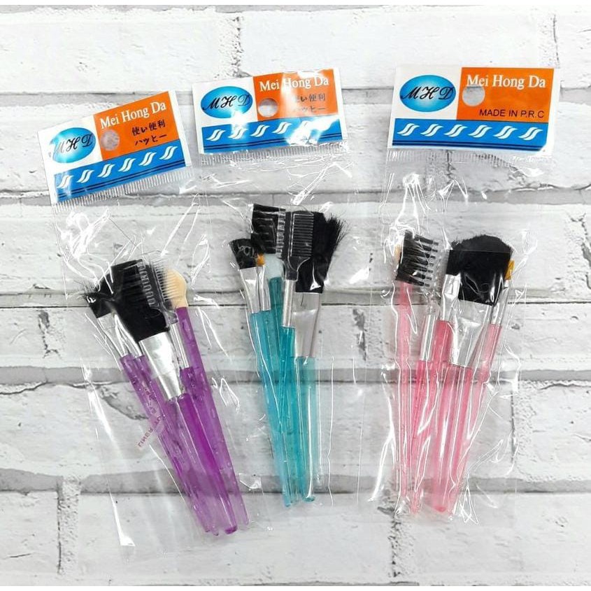 Vinztstore - Brush Kuas Makeup Set Kuas Makeup 5pcs Brush Makeup Set Lengkap