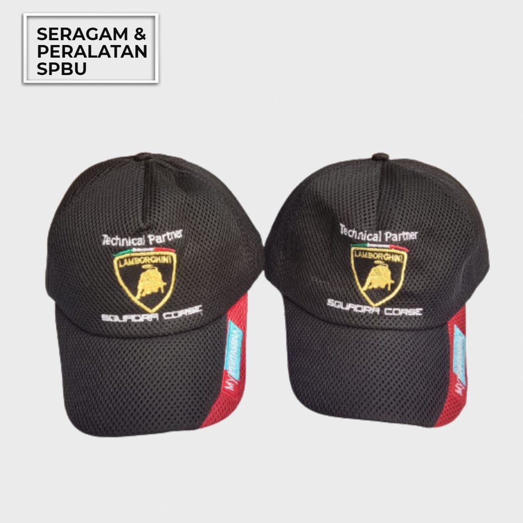 Topi Pria Keren / Topi Promosi Spbu My Pertamina Pertamax Turbo / Topi double mess