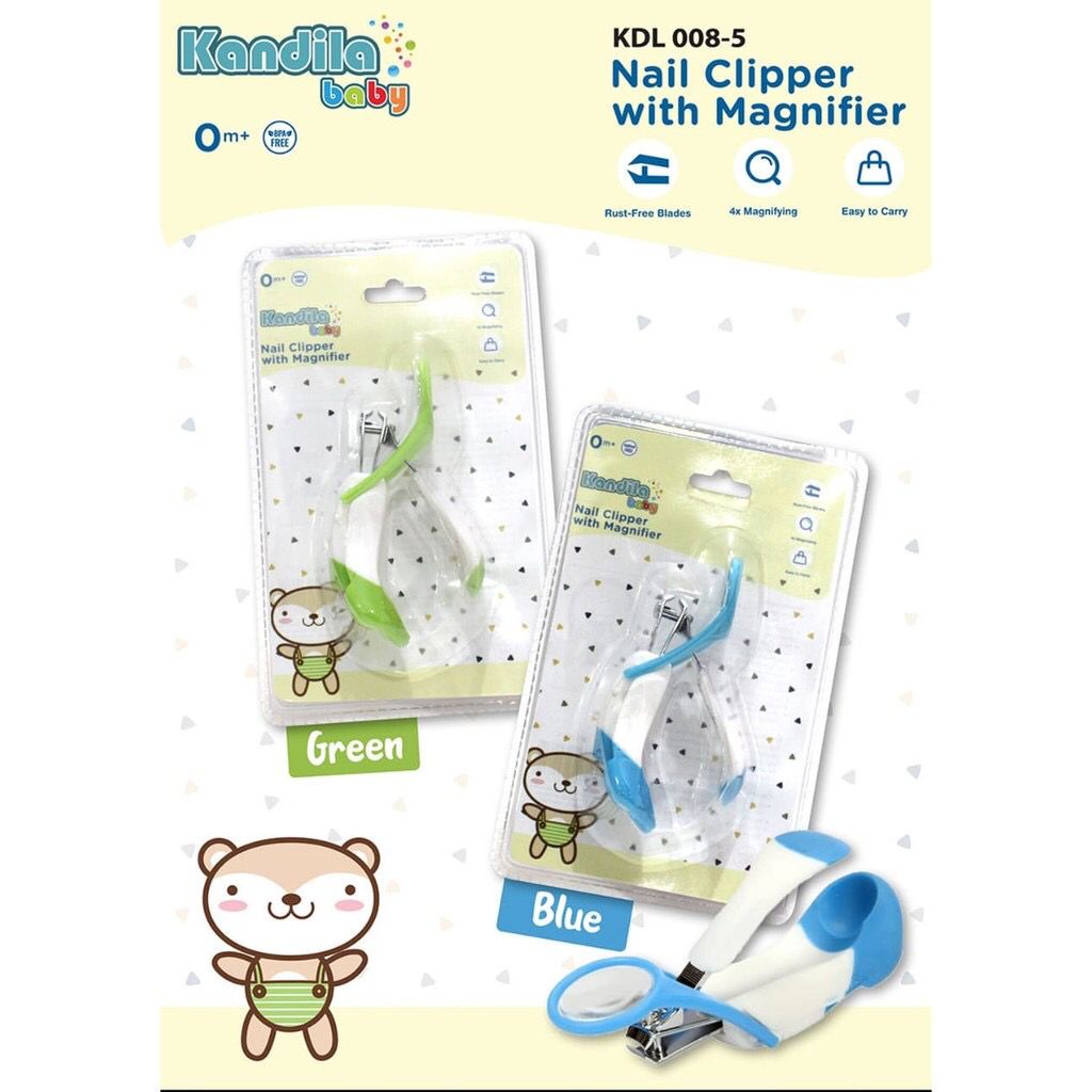 KANDILA BABY NAIL CLIPPER WITH MAGNIFIER KANDILA GUNTING KUKU KDL008-5