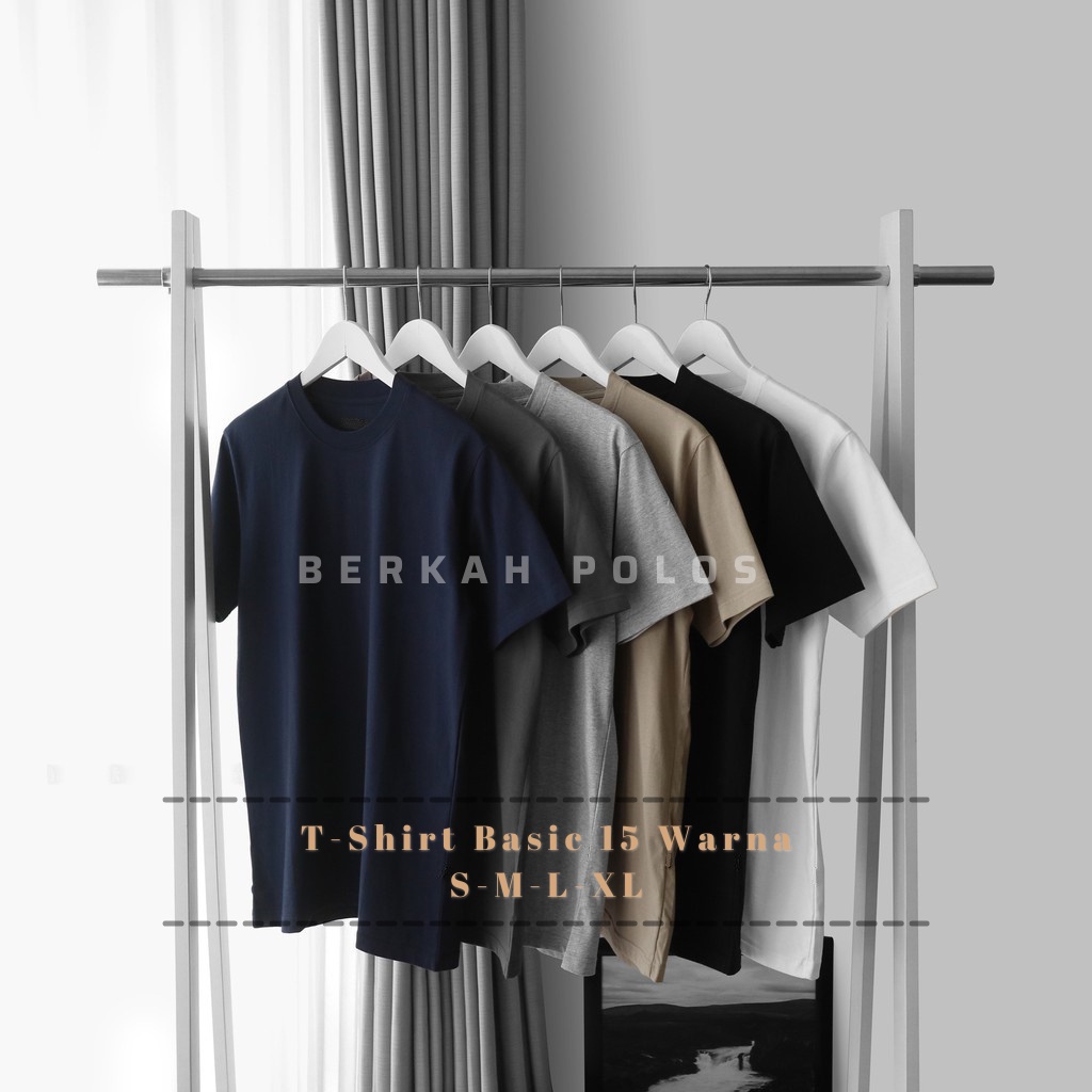 KAOS POLOS COTTON KATUN COMBED 30s LENGAN PENDEK FASHION BANDUNG [LANGSUNG DARI PABRIK] [HARGA RESEL