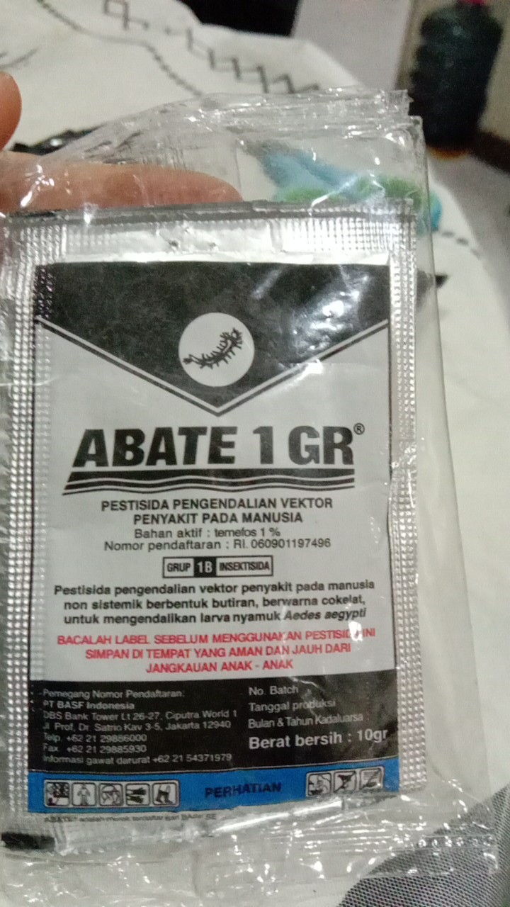Obat Jentik Nyamuk Basmi Nyamuk Abate 1 Gr 10 Gram