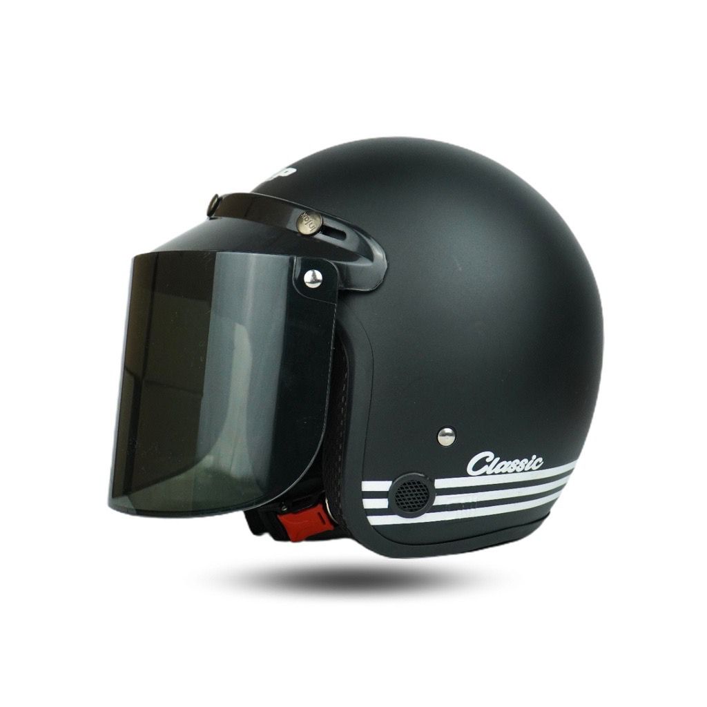 Helm Bogo Retro Dewasa Full Leher Motor SNI Retro Classic SNI