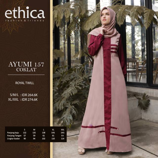 Ayumi 157 Ethica / Ethica Ayumi 157, Gamis Ethica Ayumi 157 Original 100 %