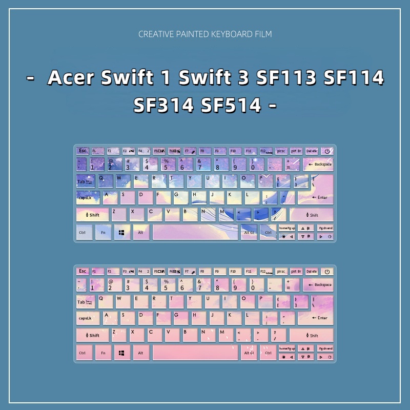 Film Pelindung Debu Keyboard Laptop Motif Kartun Bunga Untuk Acer Swift 1 Swift 3 SF113 SF114 SF514 S5-371 SF113 SF113 Sf50- 52- 79