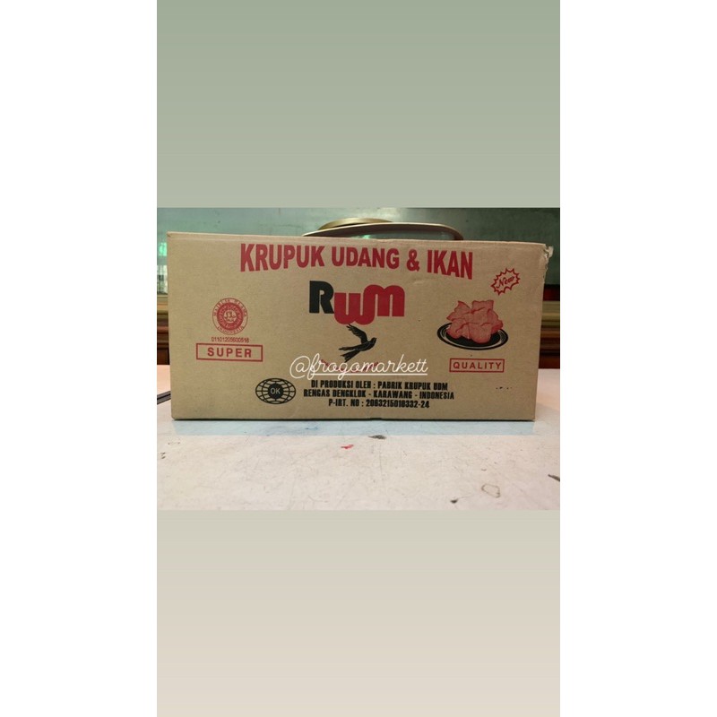 REPACKING !!! Kerupuk Udang &amp; Ikan RWM Besar 500GR