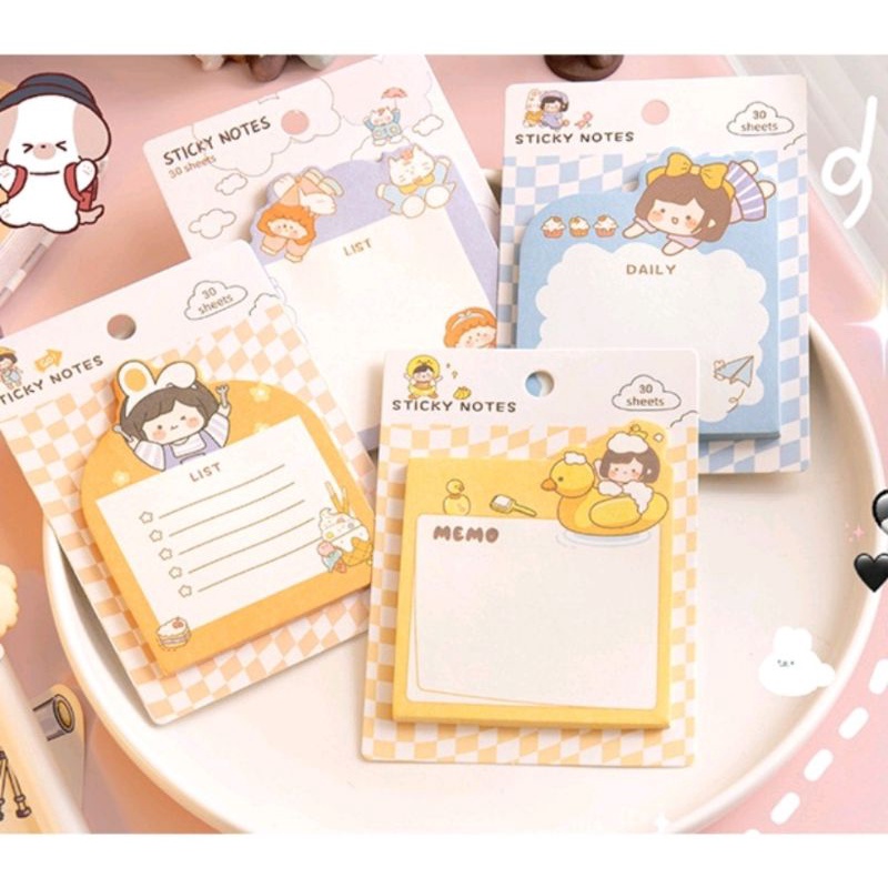 

Sticky notes special girl korea message note student cute
