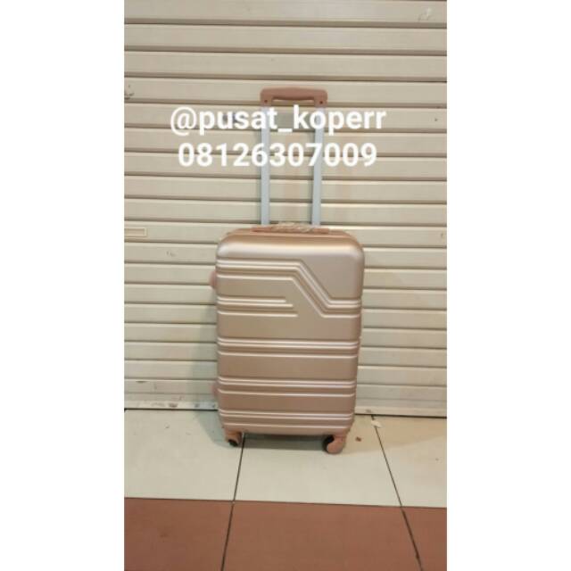 PROMO Koper Impor Alibaba bahan Polycarbonate Roda bisa dilepas  size 22 inch