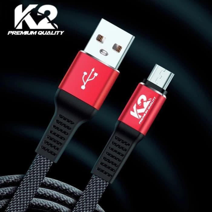 Kabel Data K2 PREMIUM QUALITY for MICRO ORI Original FAST CHARGING 2A   Grosir