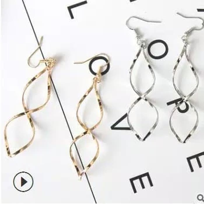 Anting Korea Model Spiral Gold Silver