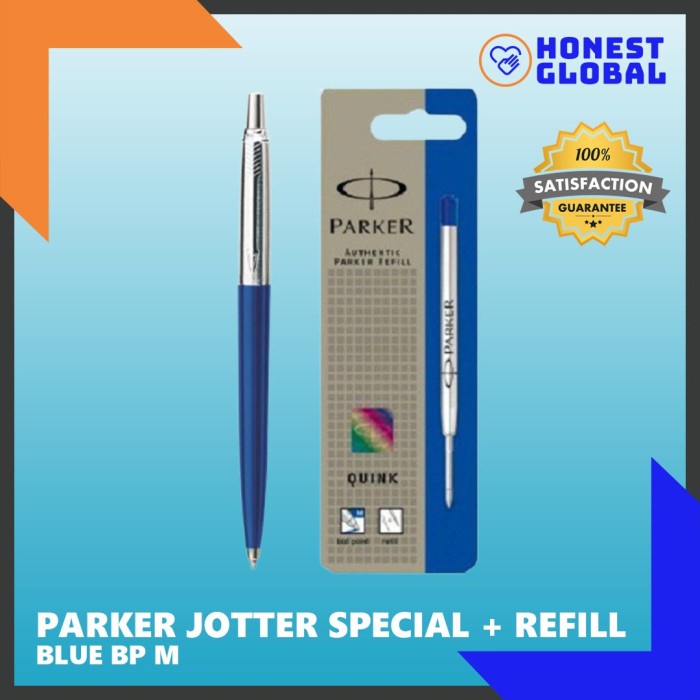 

Jual Paket Parker Jotter Special Pen + Refill Bp M Blister, Blue Hot Sale