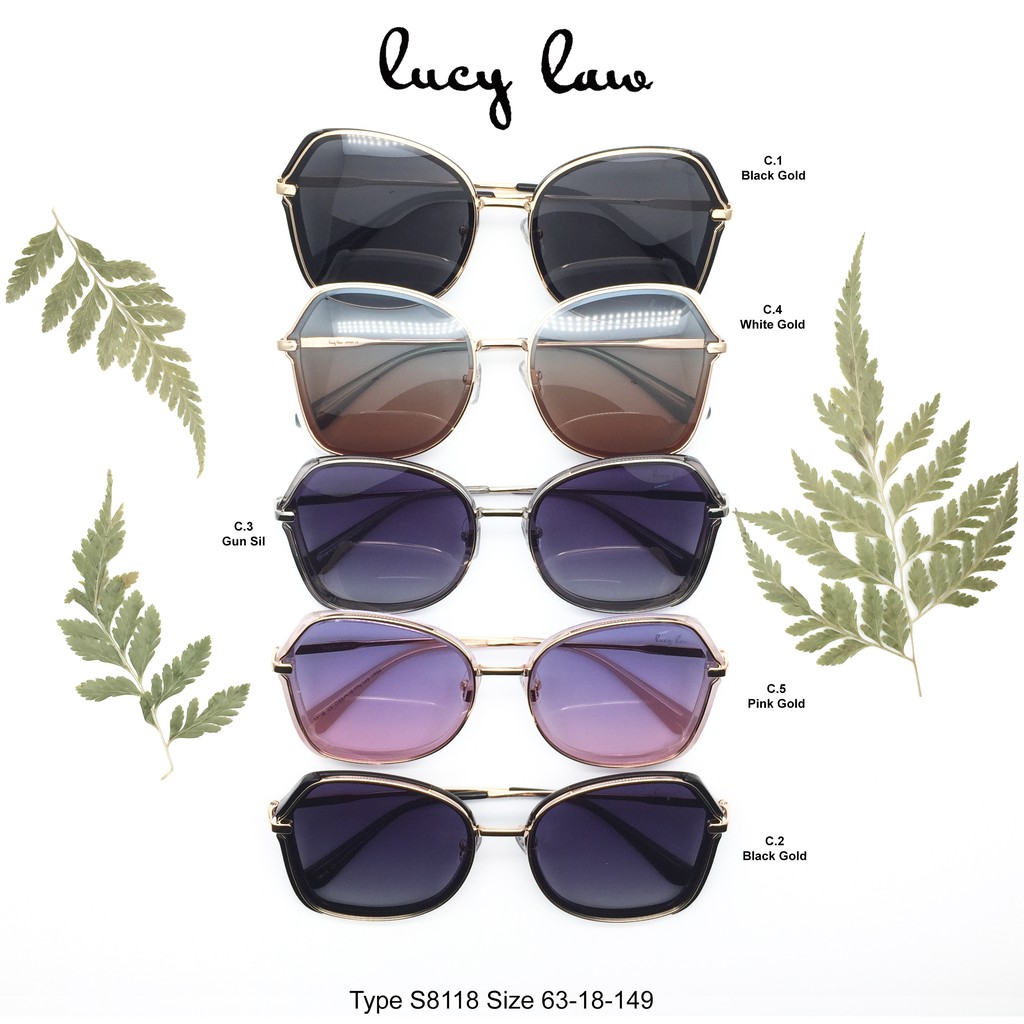 Lucy Law S8118 Sunglasses Include Polarized Lens