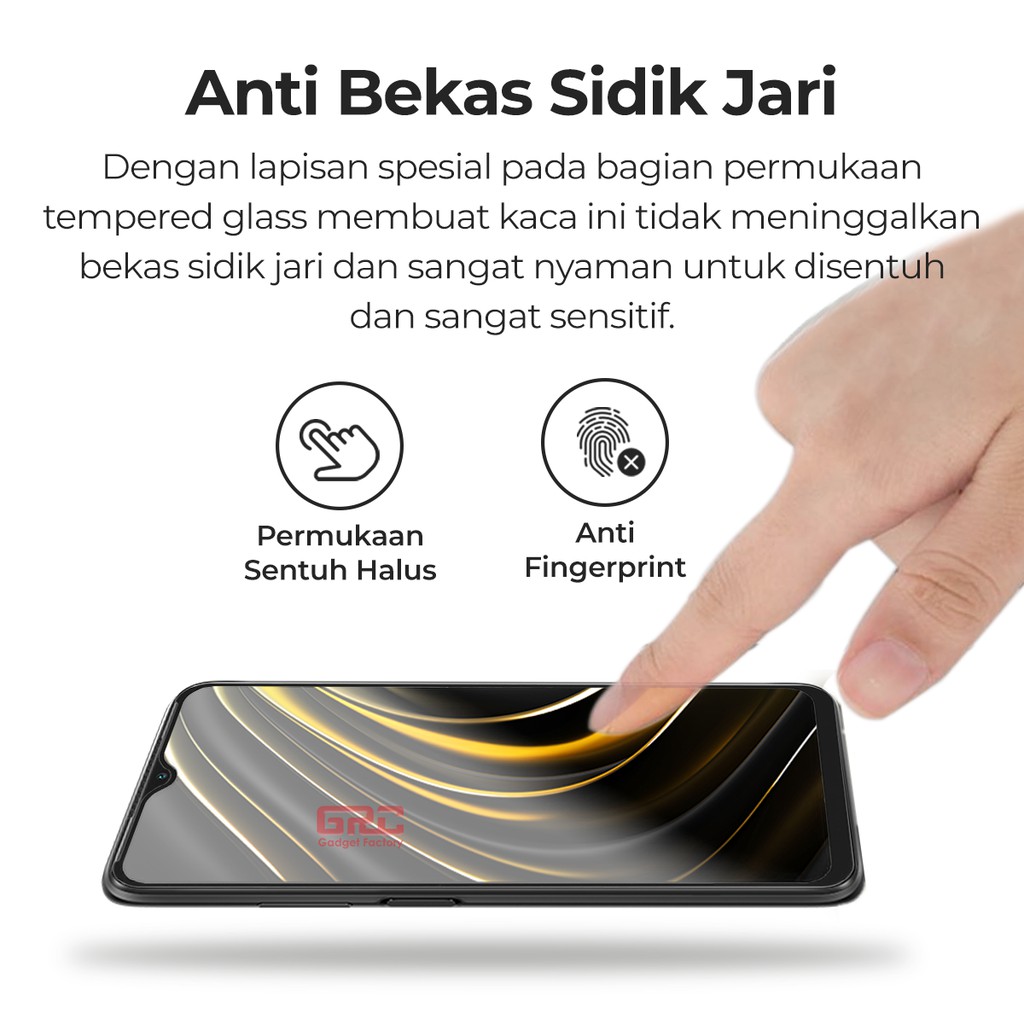 Tempered Glass XIAOMI Poco M3 HOGO Anti Gores Kaca Full Cover