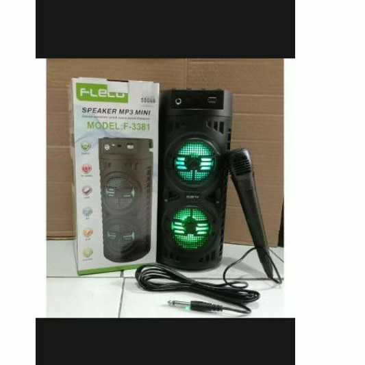 SPEAKER BLUETOOTH FLECO F-3381 F-6582 GRATIS MIC KARAOKE
