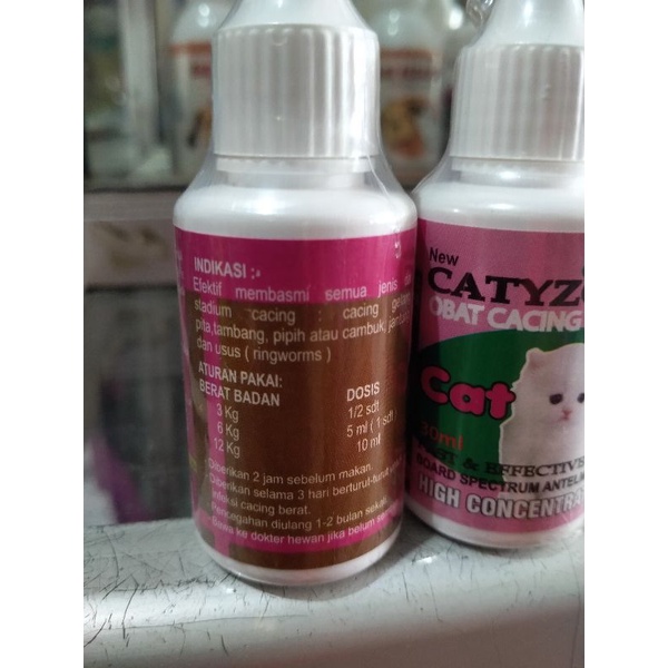 CATYZOLE - Obat Cacing Kucing 30 ml