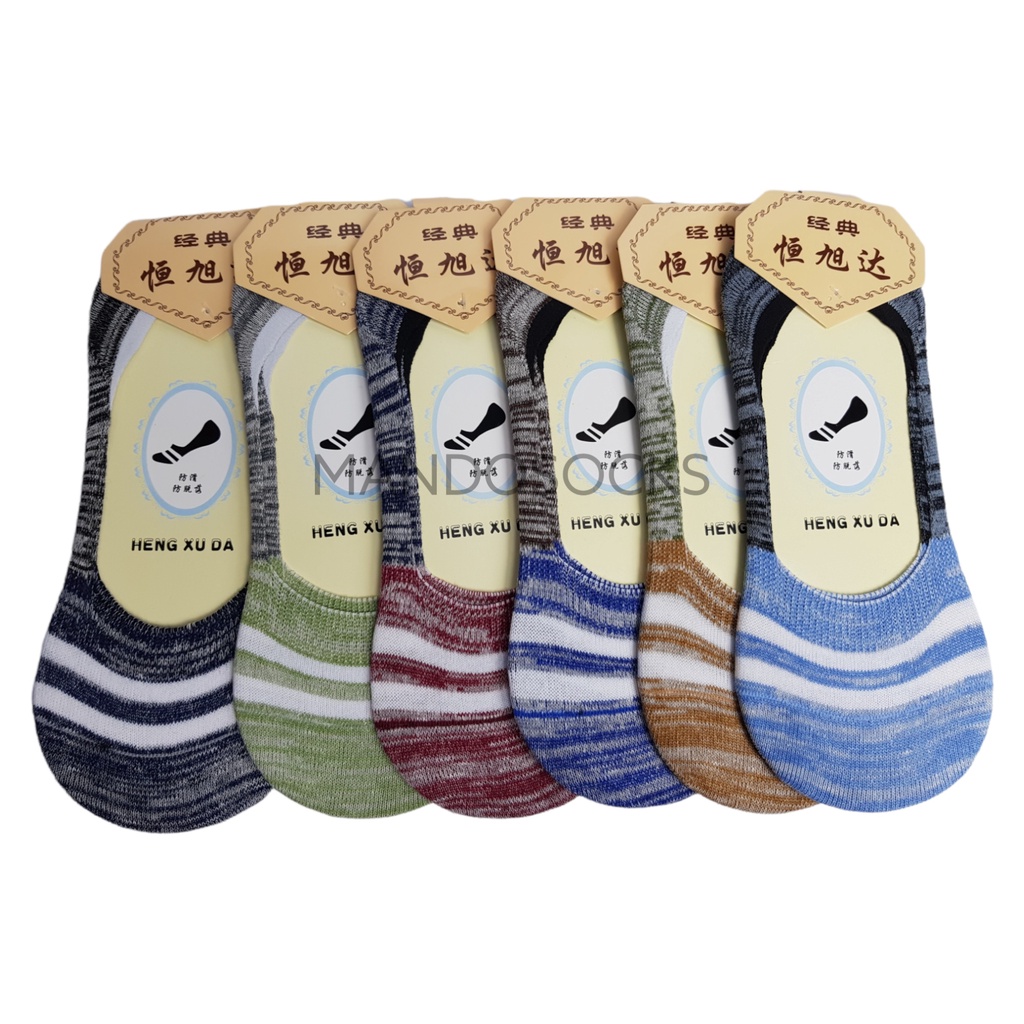 Hidden socks Stripes / kaos kaki invisible / kaos kaki pendek pria wanita dewasa kaos kaki