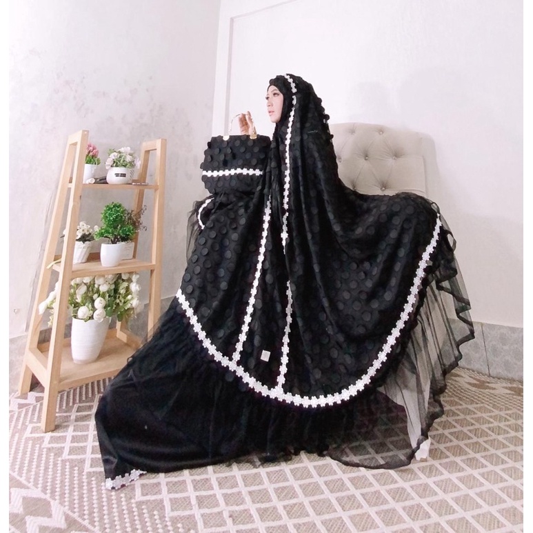 MUKENA JUMBO MOTIF TIMBUL / MUKENA MEWAH JUMBO PREMIUM