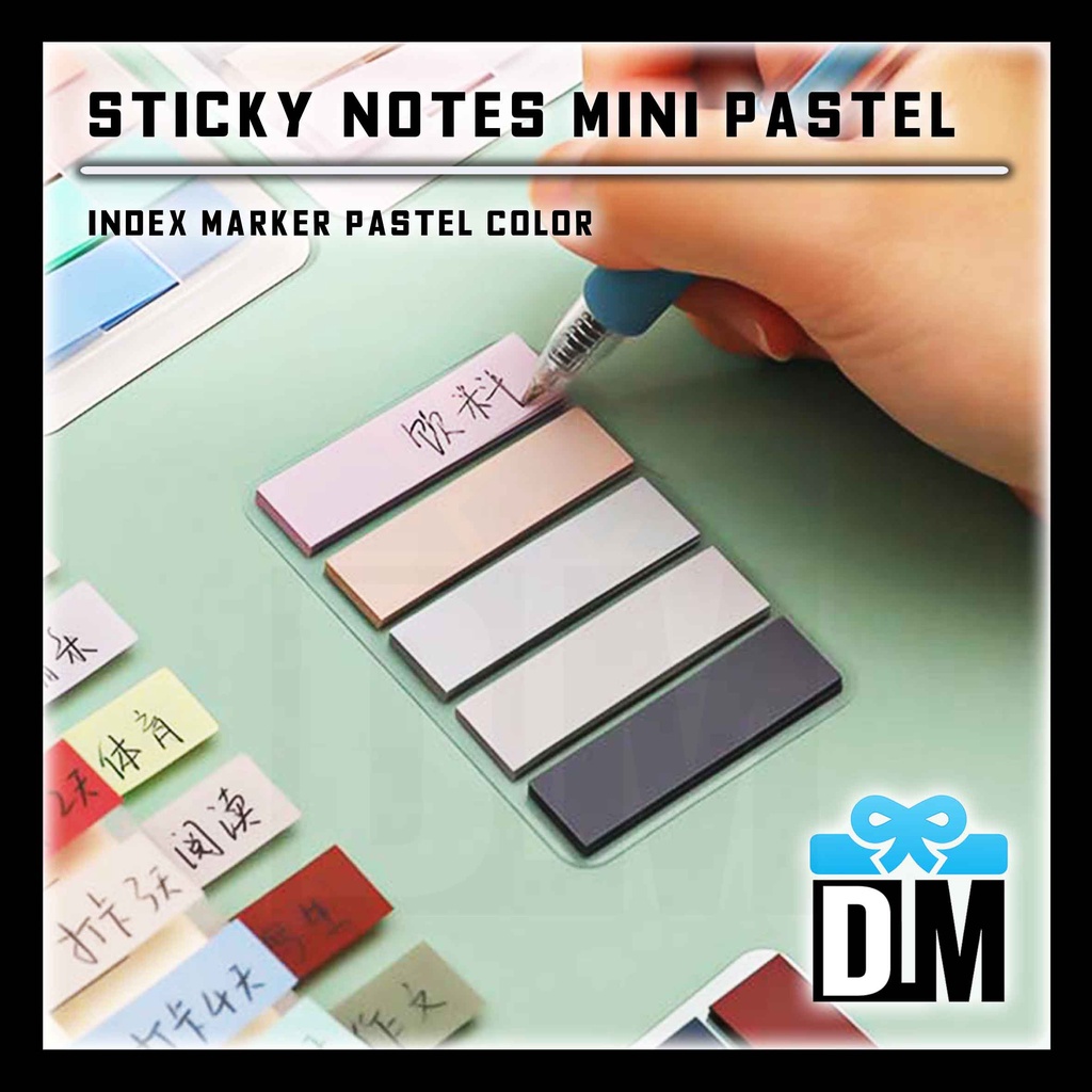 

Mini Sticky Notes Memo Perekat Kecil Warna Pastel Lucu Unik Index Marker Ukuran 1 Jari Tangan