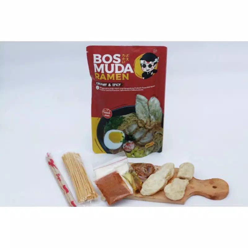 

BOS MUDA RAMEN Original Cream Pedas