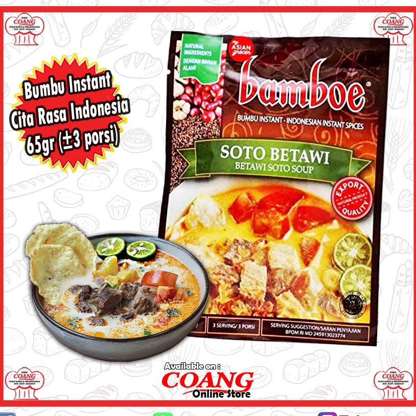 

BAMBOE SOTO BETAWI 65 GRAM - BETAWI SOUP - CITA RASA ASLI INDONESIA