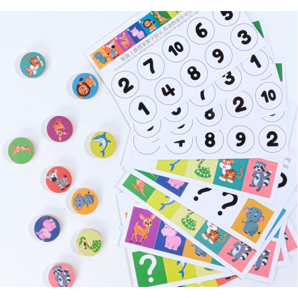 Mainan Edukasi KABI ANIMAL LOGIC GAME / Mainan Edukatif Pairing Game Tema Animal / Animal Homing Pairing Game / Mainan Mencocokkan Gambar / Mainan Belajar Urutan Gambar / Wooden Toys Memory Game