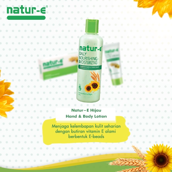 ORIGINAL Natur-E 100 IU Hand Body Lotion Isi 100ml &amp; 245ml / Natur E / LEDI MART