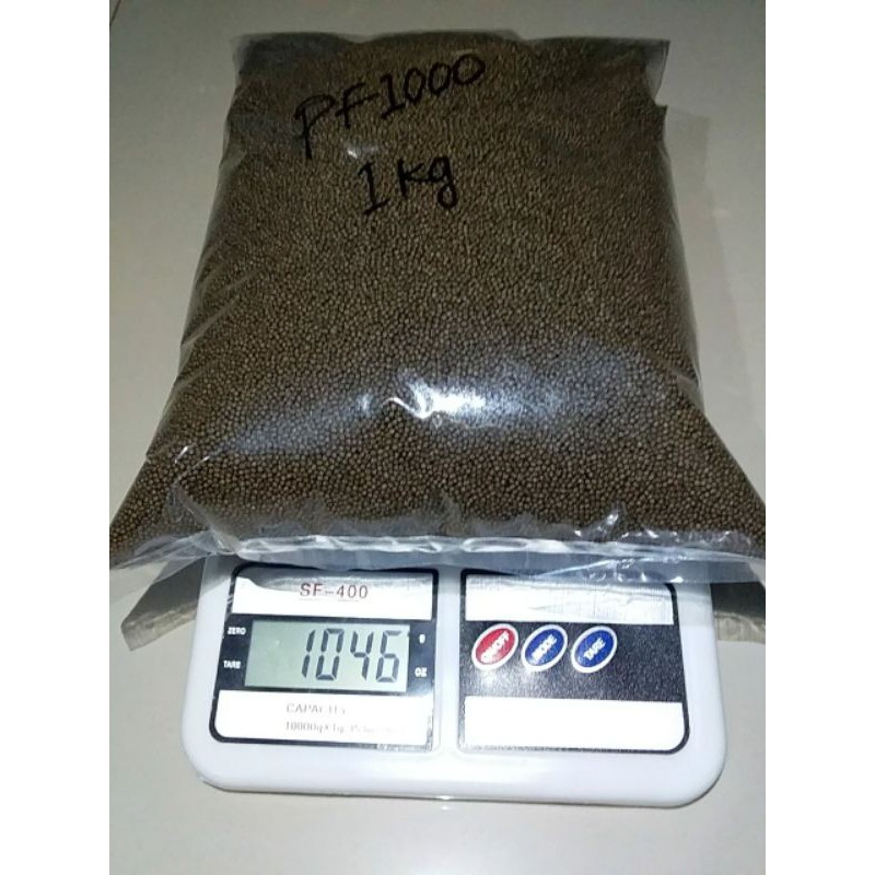 Pf 1000 repack 1kg pelet pf1000 pakan ikan lele nila gurame