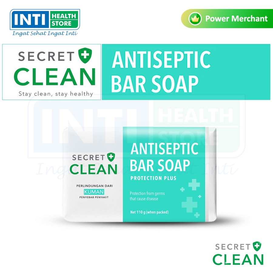 Secret Clean | Antiseptic Bar Soap 110 gr | Sabun Batang Antiseptik