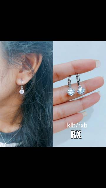 Anting mewah titanium asli beli 2 gratis 1 ,lokal bukan import, awet,tahan lama ,tidak luntur