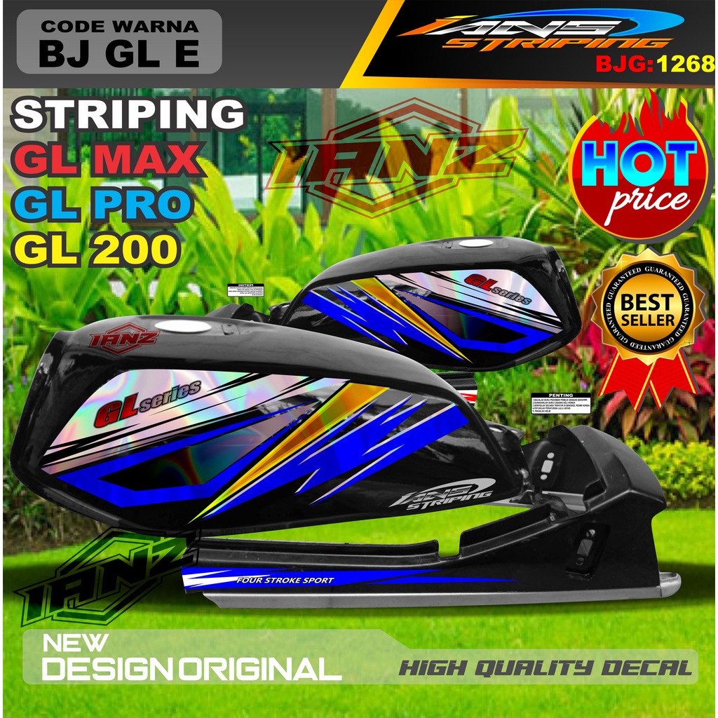 STRIPING GL MAX TERBARU VARIASI HOLOGRAM / STIKER VARIASI GL PRO TERLARIS / STRIPING GL TERBARU