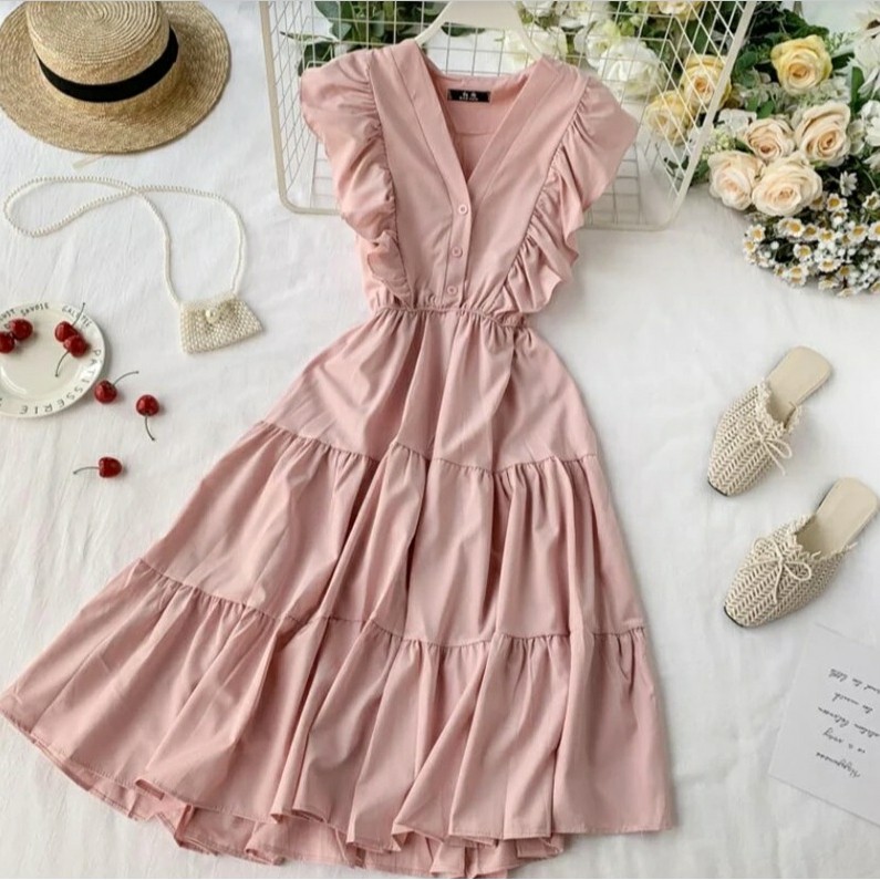 *[NSFK] Dress Korea / Dress Wanita Terbaru / Dress Casual / Dress Wanita Casual