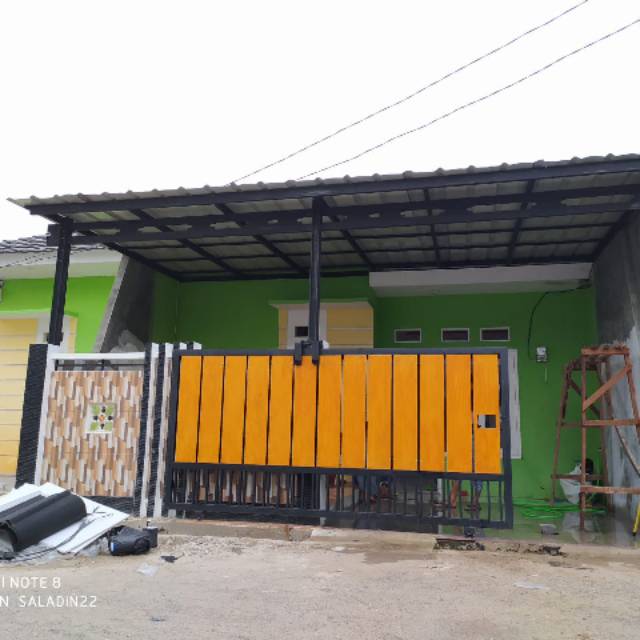 Kanopi atap spandek pasir