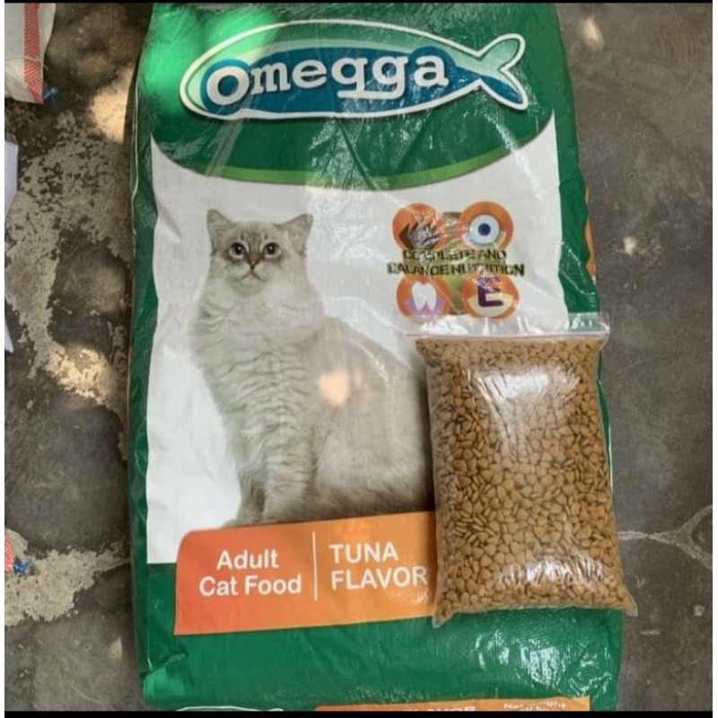 Makanan kucing OMEGA TUNA 1kg (paket 2) | makanan kucing kering