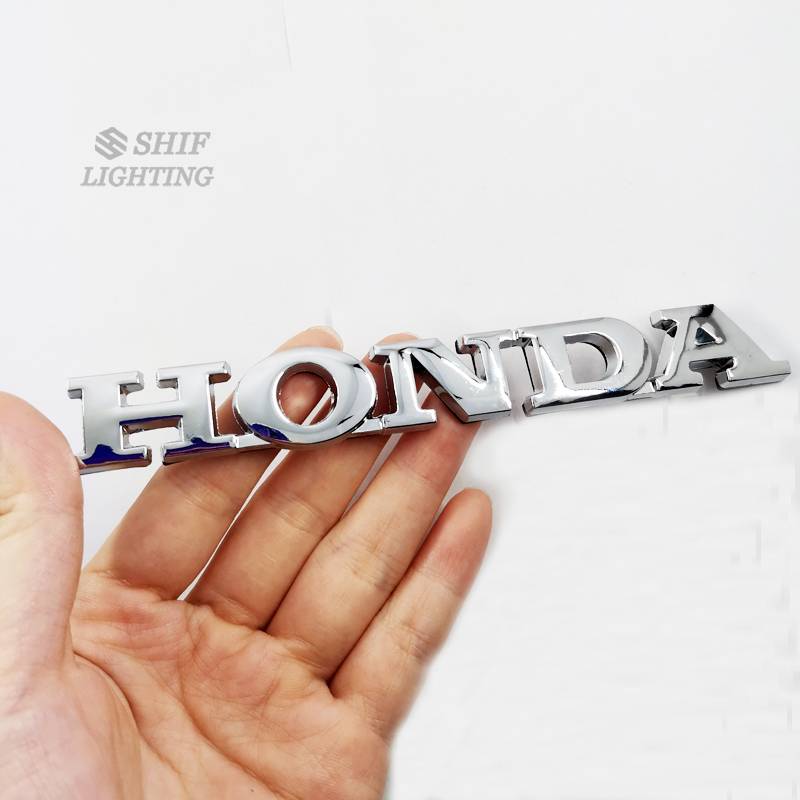 1pc Stiker Emblem Logo Honda Bahan Metal Untuk Fender Samping Mobil Honda