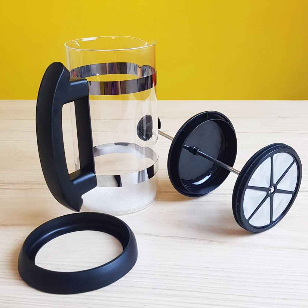 MPro 1L 800 1000 ml Jumbo French Press XL 1 liter Saringan Kopi Teh Coffee Maker Plunger Maker Pot Server