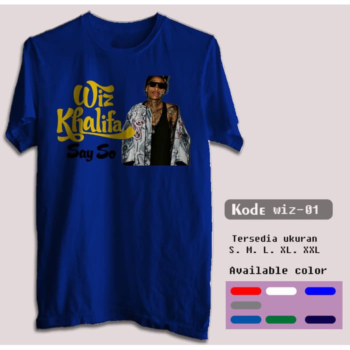 KAOS WIZ KHALIFA TSHIRT GILDAN SOFTSTYLE WIZ 01