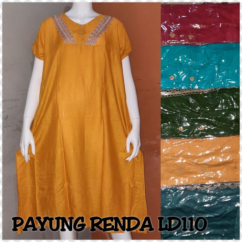 Daster Payung Polos Renda Elegan // Daster Arab premium