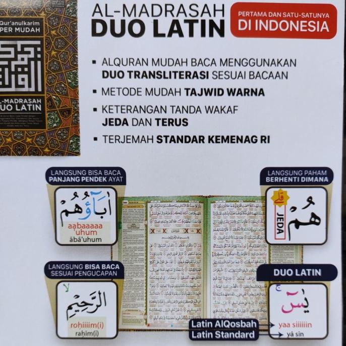 Alquran Tajwid Perkata Latin Al-Madrasah Duo Latin Uk BESAR Almadrasah