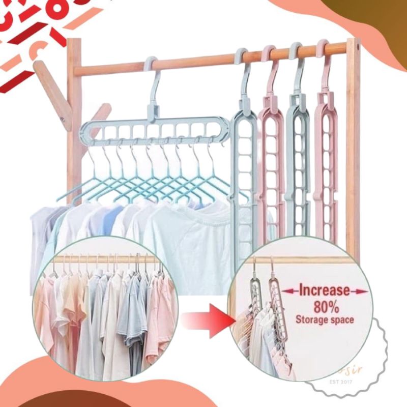 MAGIC HANGER / GANTUNGAN BAJU magic 9 in 1