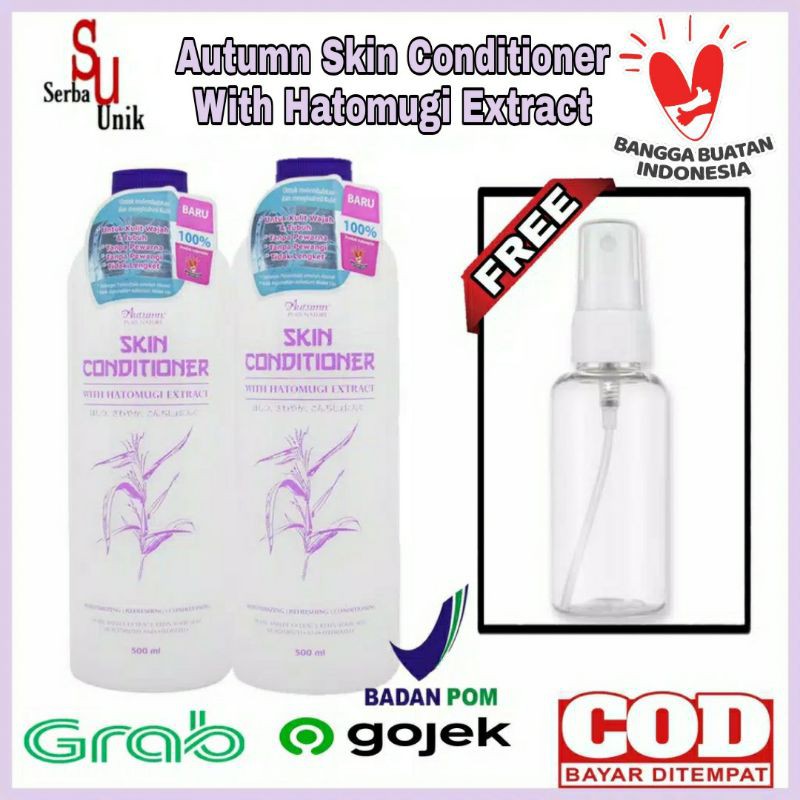 Autumn Skin Conditioner With Hatomugi 500ml Original BPOM