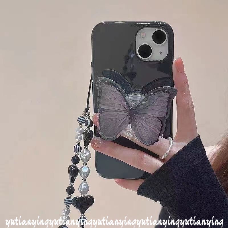 Casing IPhone 11 13 12 14 Pro Max 7Plus 8Plus XR 7 8 X XS Max Motif Butterfly Shockproof