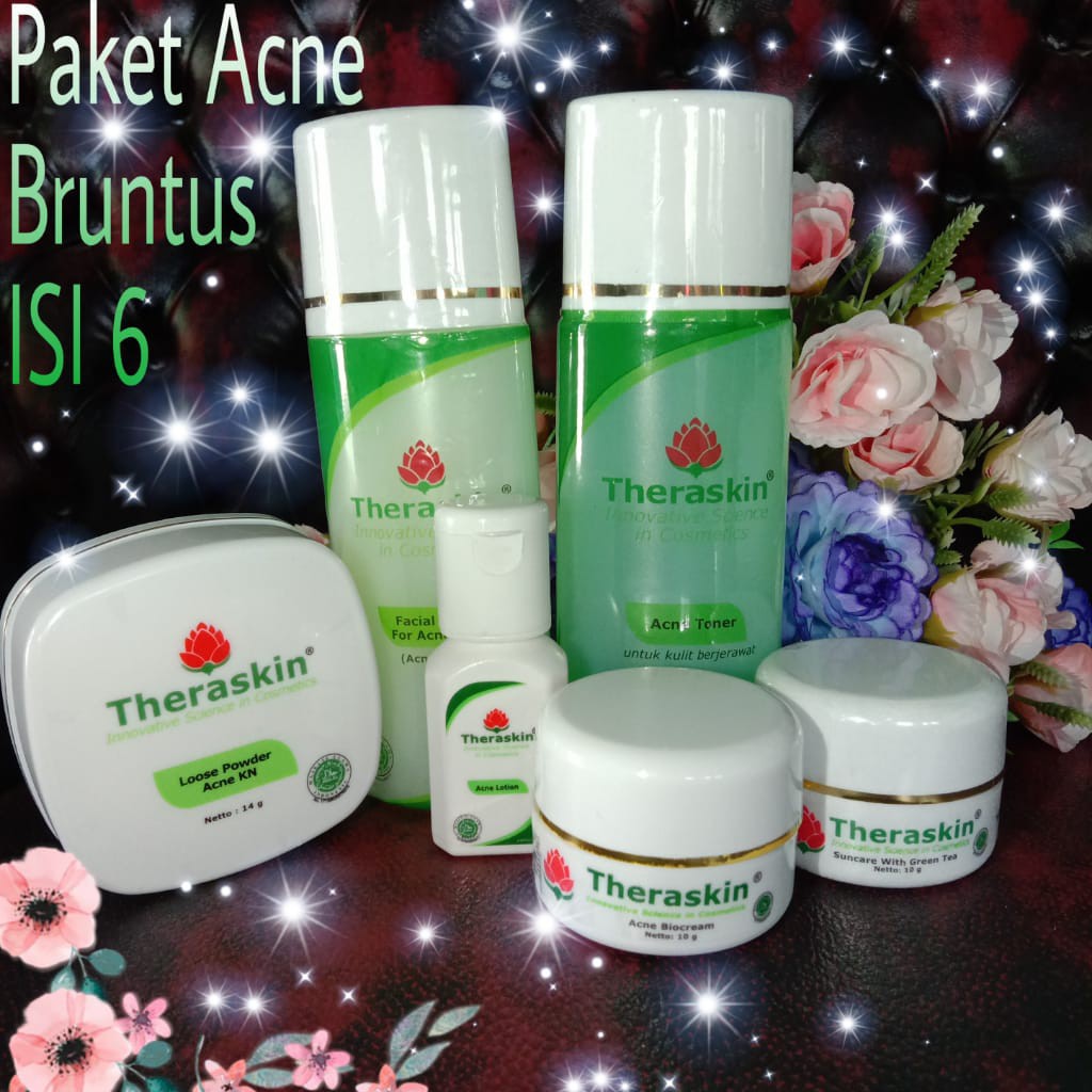 Theraskin Paket Acne Bruntusan Isi 6/Theraskin Paket Acne biocream