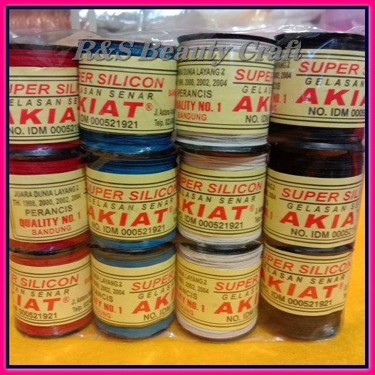 Gelasan  layangan termurah senar silicone akiat per pak