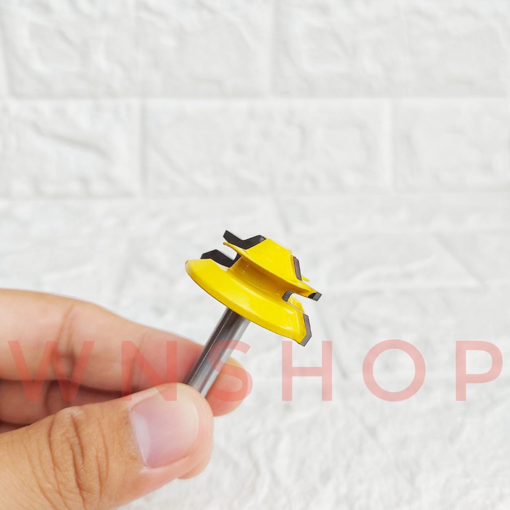 Mata Router Lock Miter Bit Mata Profil Sambungan Kayu 6,35 mm